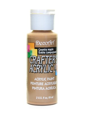 Decoart Crafters Acrylic Paint, 2 oz, Country Maple, 12/Pk (12PK-DCA13-3)