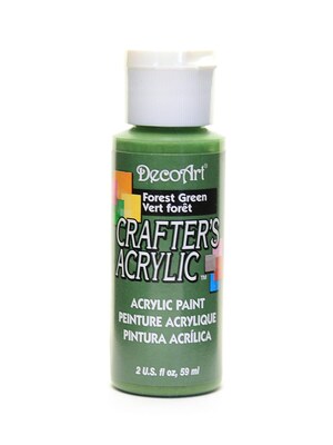Decoart Crafters Acrylic Paint, 2 Oz, Forest Green, 12/Pack (12PK-DCA39-3)