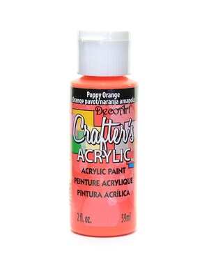 Decoart Crafters Acrylic 2 Oz Poppy Orange [Pack Of 12] (12PK-DCA56-3)
