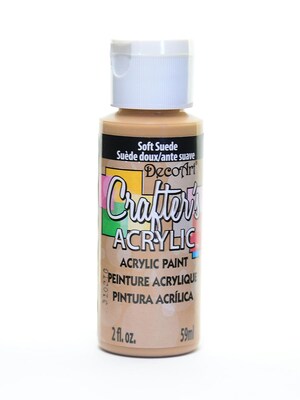 Decoart Crafters Acrylic Paint, 2 oz, Soft Suede, 12/Pk (12PK-DCA60-3)