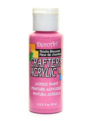 Decoart Crafters Acrylic Paint, 2 oz, Thistle Blossom, 12/Pk (12PK-DCA67-3)