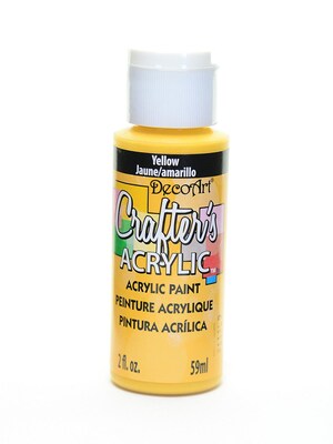 Decoart Crafters Acrylic 2 Oz Yellow [Pack Of 12] (12PK-DCA04-3)
