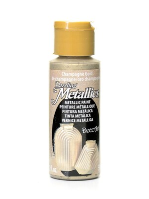 Decoart Dazzling Metallics Champagne Gold [Pack Of 8] (8PK-DA202-3)