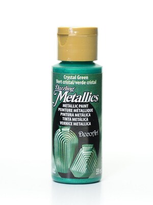 Decoart Dazzling Metallics Crystal Green [Pack Of 8] (8PK-DA076-3)