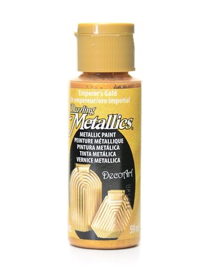 Decoart Dazzling Metallic Paint, Emperors Gold, 8/Pk (8PK-DA148-3)