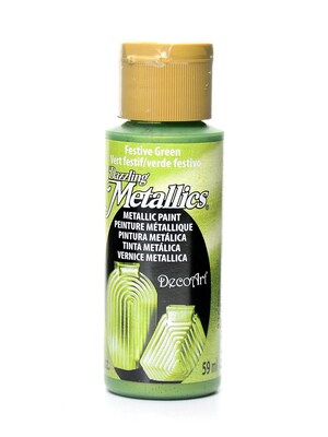 Decoart Dazzling Metallics Festive Green [Pack Of 8] (8PK-DA261-3)