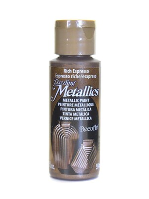 Decoart Dazzling Metallics Paint, Rich Espresso, 8/Pk (8PK-DA245-3)