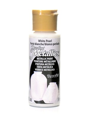 Decoart Dazzling Metallics White Pearl [Pack Of 8] (8PK-DA117-3)