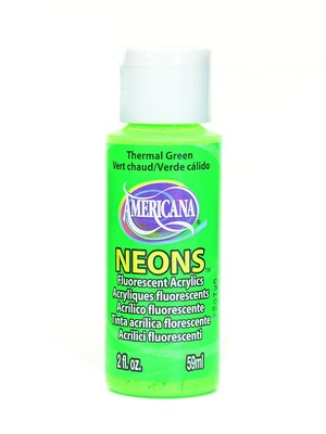 Decoart Hot Shots Fluorescent Acrylics Thermal Green [Pack Of 8] (8PK-DHS5-3)