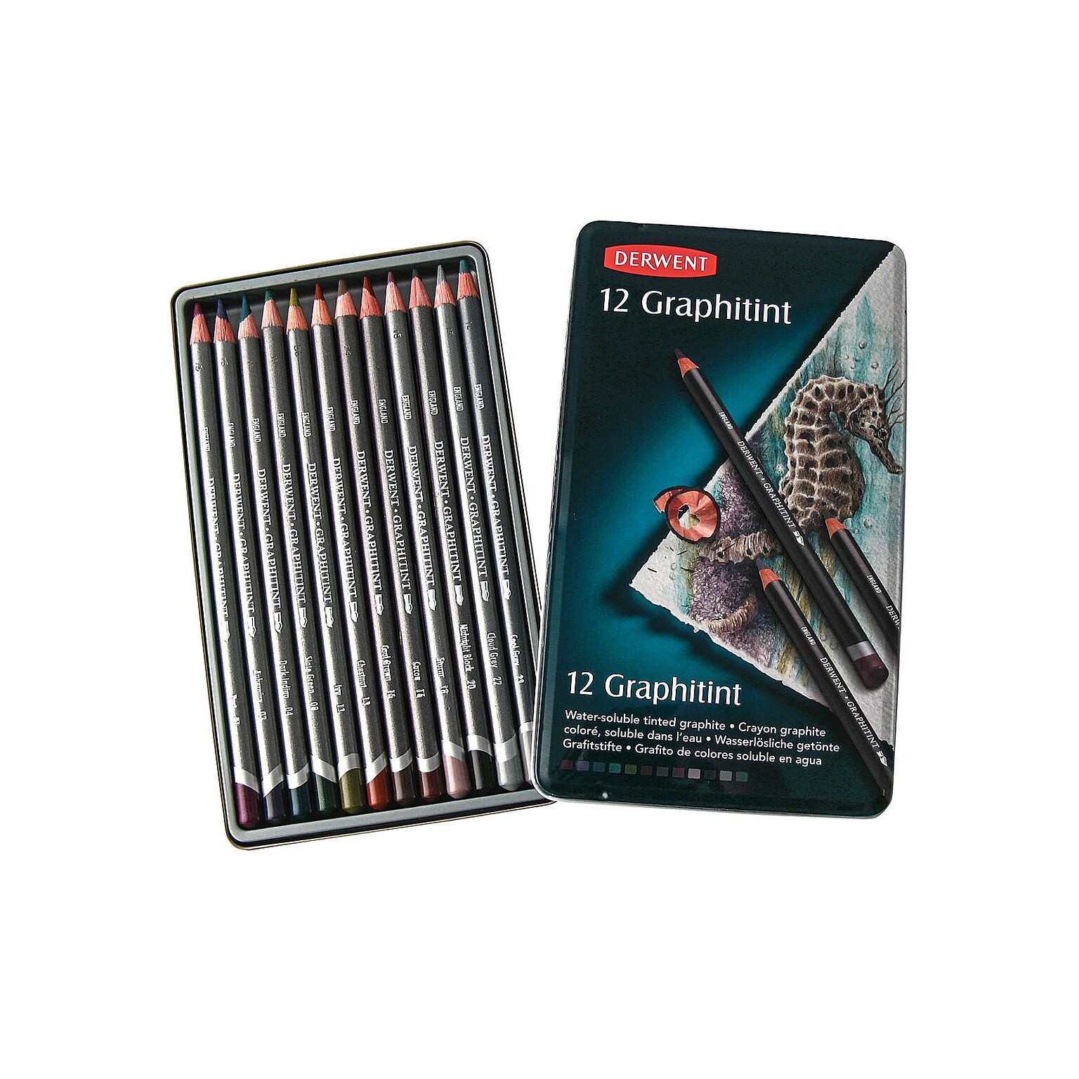 Derwent Graphitint Pencils Set Of 12 (0700802)