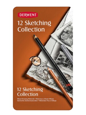 Derwent Sketching Pencil Collections Tin Of 12 (34305)