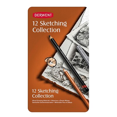Derwent Sketching Pencil Collections Tin Of 12 (34305)