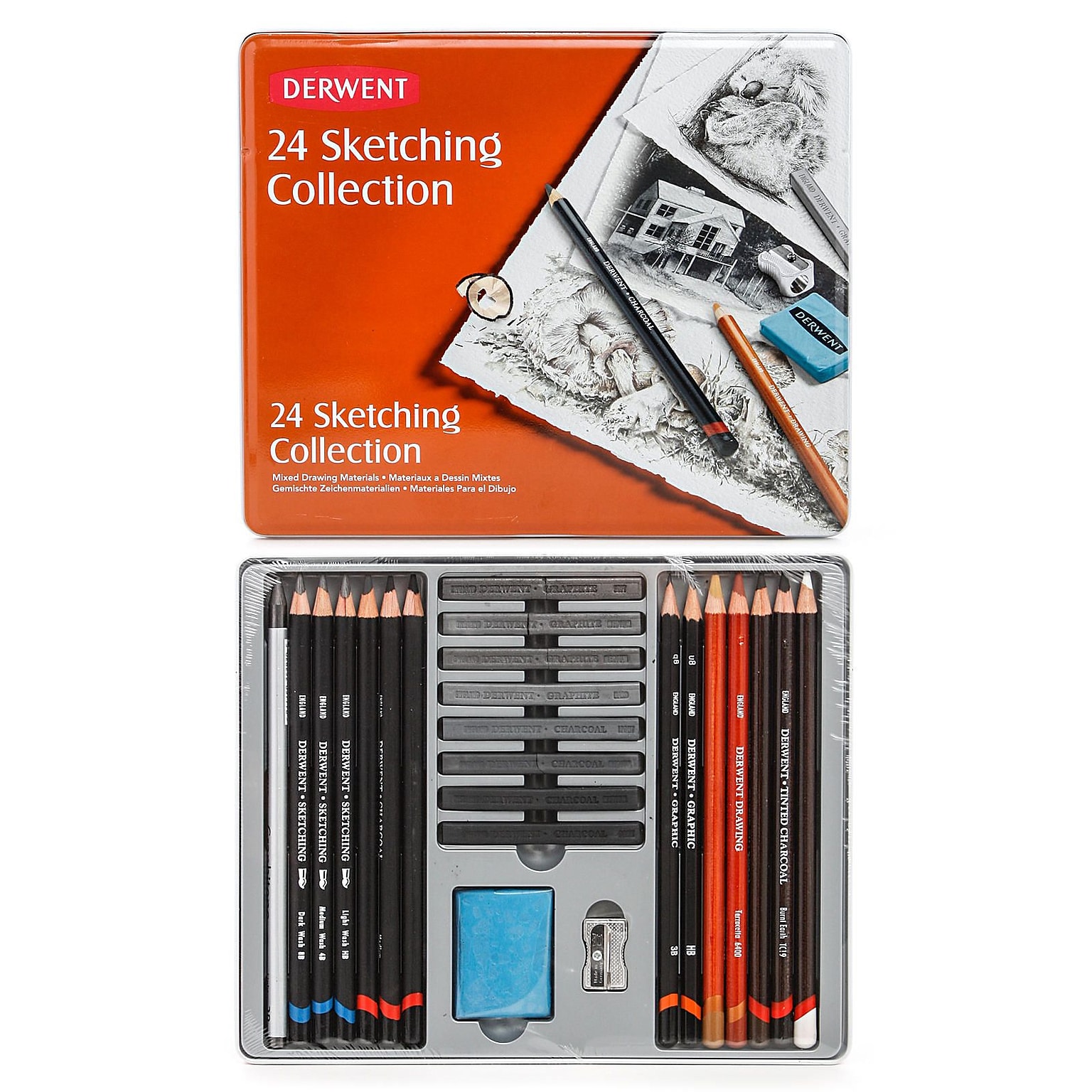 Derwent Sketching Pencil Collections Tin Of 24 (34306)