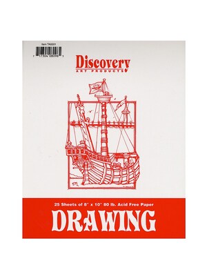 Discovery Drawing Pads 8 In. X 10 In. [Pack Of 6] (6PK-TA0001)