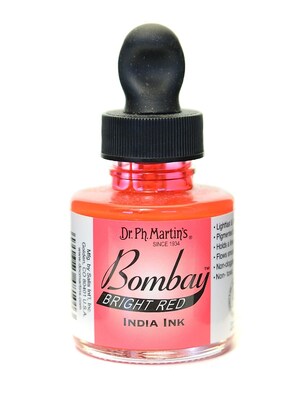 Dr. Ph. MartinS Bombay India Ink 1 Oz. Bright Red [Pack Of 4] (4PK-800815-10BY)