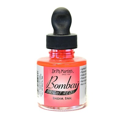 Dr. Ph. MartinS Bombay India Ink 1 Oz. Bright Red [Pack Of 4] (4PK-800815-10BY)
