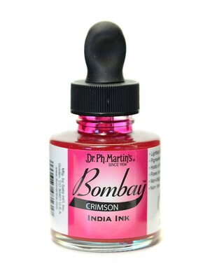 Dr. Ph. MartinS Bombay India Ink 1 Oz. Crimson [Pack Of 4] (4PK-800815-16BY)