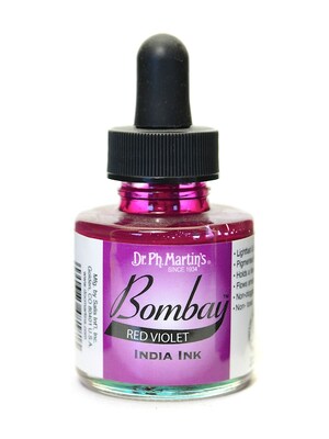Dr. Ph. MartinS Bombay India Ink 1 Oz. Red Violet [Pack Of 4] (4PK-800815-18BY)