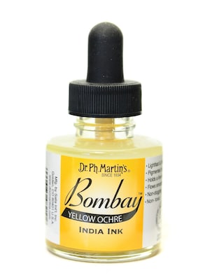 Dr. Ph. MartinS Bombay India Ink 1 Oz. Yellow Ochre [Pack Of 4] (4PK-800815-21BY)