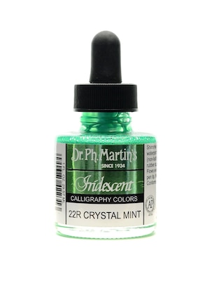 Dr. Ph. MartinS Iridescent Calligraphy Colors 1 Oz. Crystal Mint [Pack Of 2] (2PK-400070-22R)