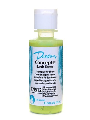Duncan Concepts Underglaze Green Apple Cn512 2 Oz. [Pack Of 4] (4PK-CN512-2 28270)
