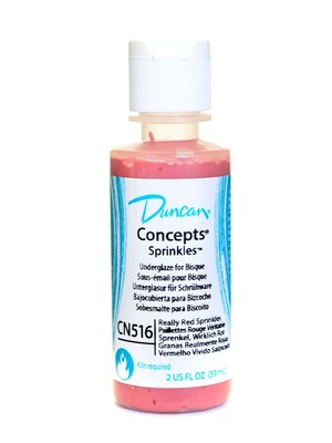 Duncan Concepts Underglaze Really Red Sprinkles Cn516 2 Oz. [Pack Of 4] (4PK-CN516-2 28636)