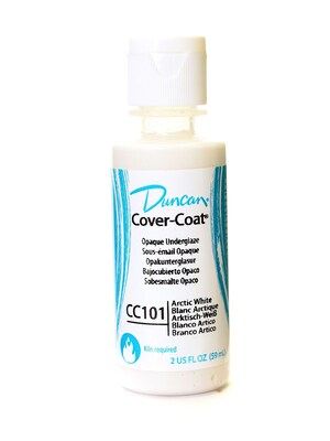 Duncan Cover-Coat Opaque Underglaze Paint, Arctic White, 2 Oz., 4/Pk (4PK-CC101-2 91717)