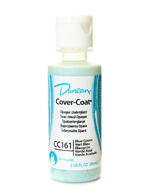 Duncan Cover-Coat Opaque Underglaze Paint, Blue Green, 2 Oz., 4/Pk (4PK-CC161-2 91801)