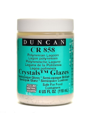 Duncan Crackle  And  Crystal Glazes Polynesian Lagoon Cr858 4 Oz. [Pack Of 3] (3PK-CR858-4 27143)