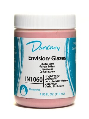 Duncan Envision Glazes Bright Wine Opaque 4 Oz. [Pack Of 4] (4PK-IN1060-4 81191)