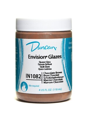 Duncan Envision Glazes Chocolate Brown Opaque 4 Oz. [Pack Of 4] (4PK-IN1082-4 81290)