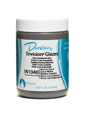 Duncan Envision Glazes Mocha Spice Translucent Speckled 4 Oz. [Pack Of 4] (4PK-IN1040-4 98054)