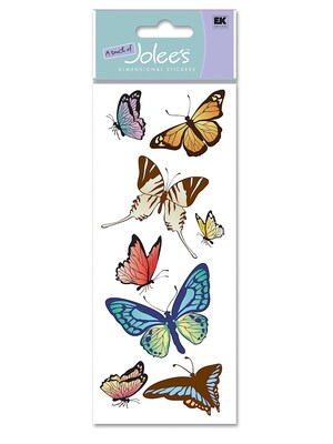 Ek Success A Touch Of JoleeS Dimensional Stickers Butterflies Pack Of 8 [Pack Of 6] (6PK-358722/SPJJ162)