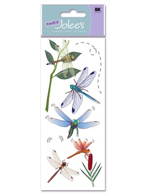 Ek Success A Touch Of JoleeS Dimensional Stickers Dragonflies Pack Of 8 [Pack Of 6] (6PK-358716/SPJJ156)
