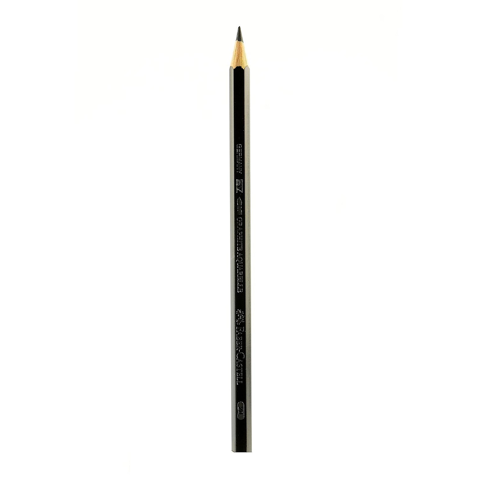 Faber-Castell Graphite Aquarelle Water-Soluble Pencils 2B Each [Pack Of 12] (12PK-117802)