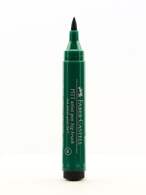 Faber-Castell Pitt Big Brush Artist Pens Dark Phthalo Green 264 [Pack Of 4] (4PK-167678)