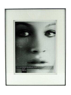 Framatic Double Matted Fineline Aluminum Frames 11 In. X 14 In. 8 In. X 10 In. Opening (F1114BD27)
