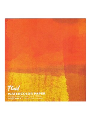 Global Art Fluid Cold Press Watercolor Paper 16 In. X 16 In. Block (881616)