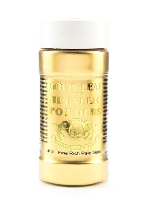 Gold Leaf And Metallic Co. Metallic And Mica Powders Fine Rich Pale Gold 2 Oz. (GLMP-0010-002)