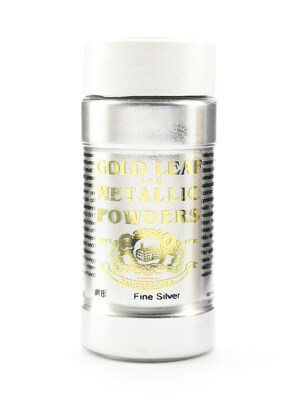 Gold Leaf  And  Metallic Co. Metallic And Mica Powders Fine Silver 1 Oz. [Pack Of 2] (2PK-GLMP-0018-002)