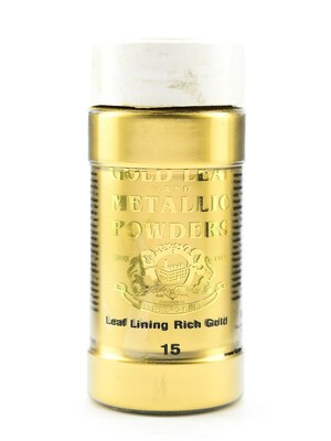 Gold Leaf And Metallic Co. Metallic And Mica Powders Leaf/Lining Rich Gold 2 Oz. (GLMP-0015-002)