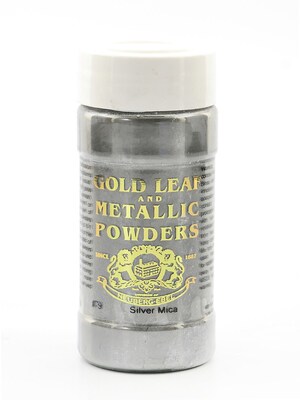 Gold Leaf And Metallic Co. Metallic And Mica Powders Silver Mica 1 Oz. [Pack Of 2] (2PK-GLMP-0079-001)