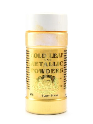 Gold Leaf And Metallic Co. Metallic And Mica Powders Super Brass Mica 1 Oz. [Pack Of 2] (2PK-GLMP-0075-001)