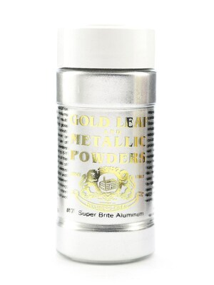 Gold Leaf And Metallic Co. Metallic And Mica Powders Super Bright Aluminum 1 Oz. [Pack Of 2] (2PK-GLMP-0017-002)