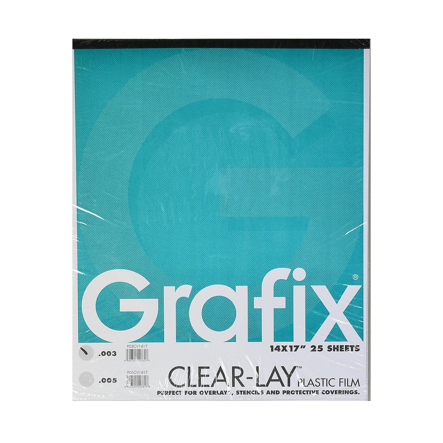 Grafix Clear-Lay Acetate Alternative 0.003 In. 14 In. X 17 In. Pad Of 25 (P03CV1417)