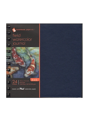 Hand Book Journal Co. Field Watercolor Journals 6 In. X 6 In. 24 Sheets [Pack Of 2] (2PK-780066)