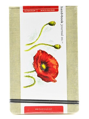 Hand Book Journal Co. Travelogue 5 1/4 x 8 1/4 Watercolor Sketch Pad, 30 Sheets (769525)
