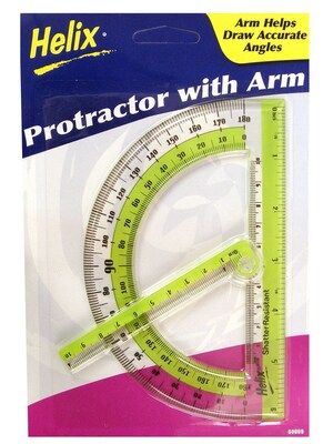 Helix Protractor With Swing Arm Protractor [Pack Of 12] (12PK-60009)