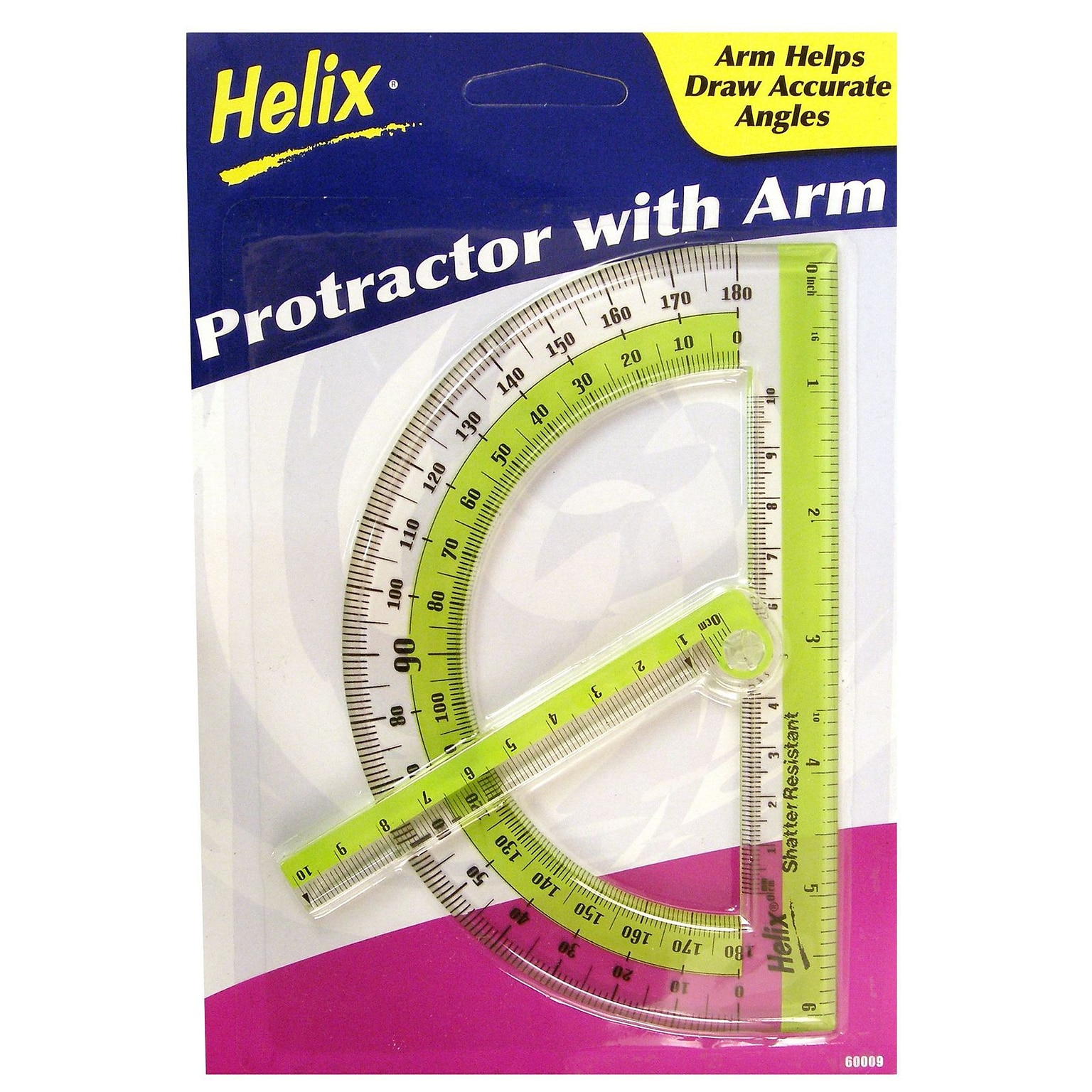 Helix Protractor With Swing Arm Protractor [Pack Of 12] (12PK-60009)