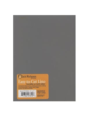 Jack Richeson Unmounted Easy-To-Cut Linoleum, 5 X 7, 4/Pk (4PK-799004)